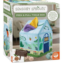 Load image into Gallery viewer, Sensory Sprouts Peek & Pull Tissue Box