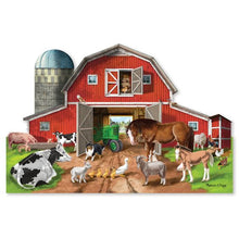 Load image into Gallery viewer, Busy Barn Shaped Floor Puzzle (32pc)