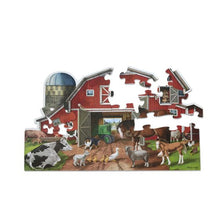 Load image into Gallery viewer, Busy Barn Shaped Floor Puzzle (32pc)