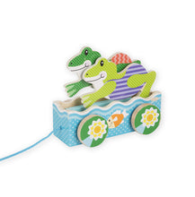 Load image into Gallery viewer, First Play Friendly Frogs Pull Toy