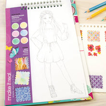 Load image into Gallery viewer, Fashion Design Sketchbook: Blooming Creativity
