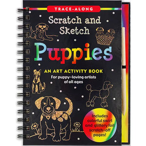 Scratch and Sketch Puppies Art Activity Book