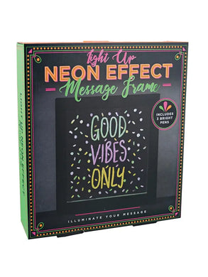 Neon Effect Message Frame