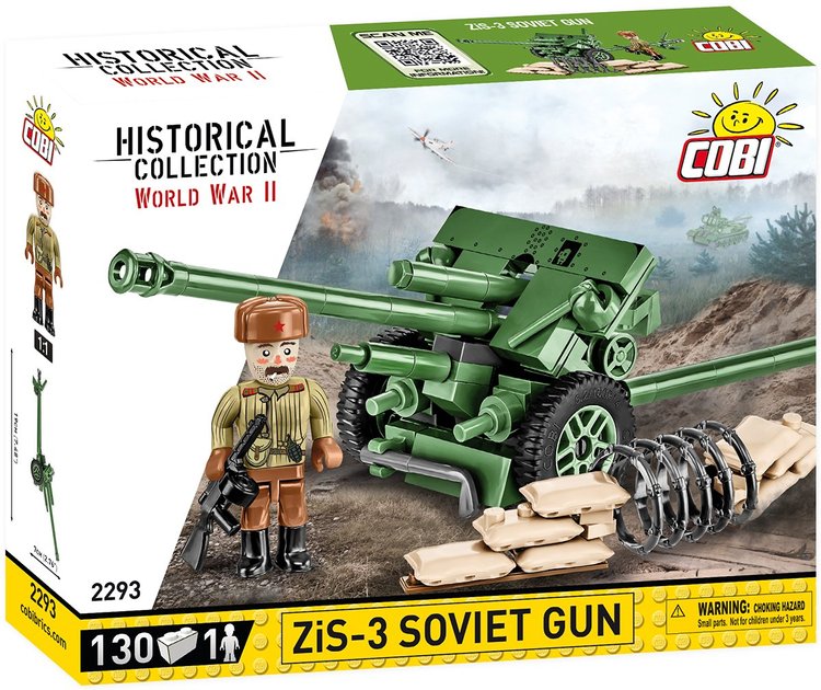 Historical Collection World War II 130pcs ZiS-3 Soviet Gun