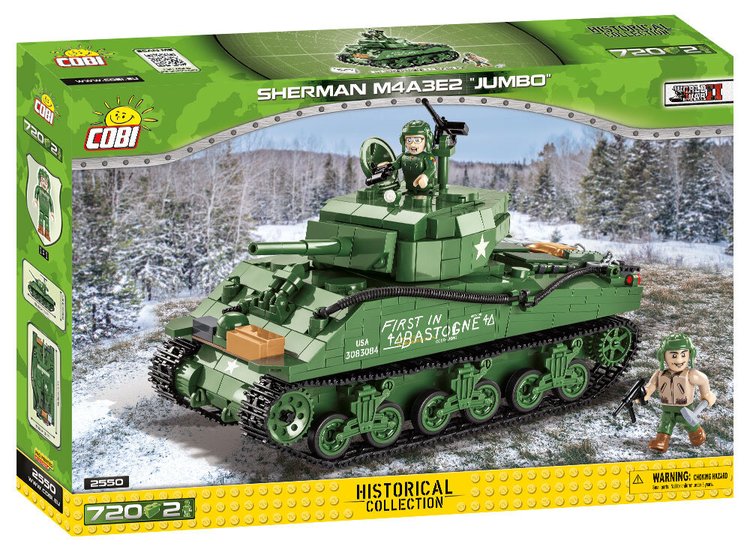 720 pcs Historical Collection WWII Sherman M4A3E2