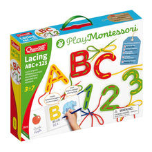 Load image into Gallery viewer, PLAY MONTESSORI LACING ABC+123