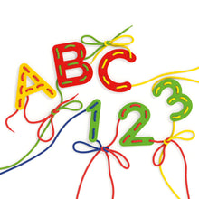 Load image into Gallery viewer, PLAY MONTESSORI LACING ABC+123