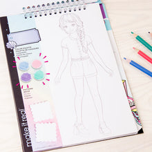 Load image into Gallery viewer, Fashion Design Sketchbook: Pastel Pop!