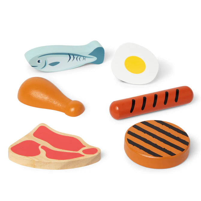 Wooden Food Groups Play Set