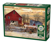 Load image into Gallery viewer, Winter on the Farm 1,000 pc Puzzle