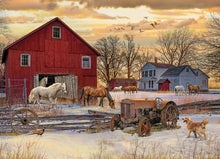 Load image into Gallery viewer, Winter on the Farm 1,000 pc Puzzle