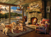 Load image into Gallery viewer, Lakeside Cabin 1,000 pc Puzzle