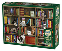 Load image into Gallery viewer, Kitty Librarians Puzzle 1,000 pc