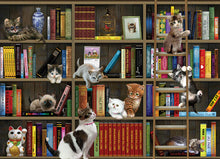 Load image into Gallery viewer, Kitty Librarians Puzzle 1,000 pc