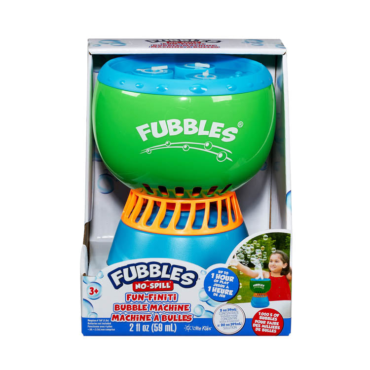 Fubbles No-Spill Fun-Finiti Bubble Machine