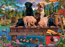 Load image into Gallery viewer, Pups and Ducks Puzzle 350 pc