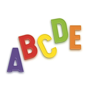 Magnetic Capital Letters 48 pcs