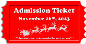 Reindeer Event Ticket November 26th, 2023 (***SANTA CLAUS, INDIANA ONLY***)