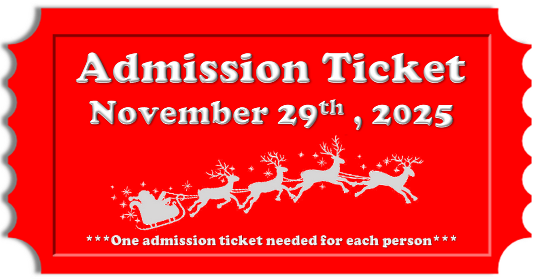 FREE Reindeer Event Ticket Saturday November 29th, 2025