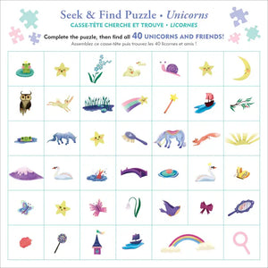 Seek and Find Puzzle Unicorns