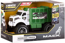 Load image into Gallery viewer, Mack Truck with Lights &amp; Sounds Garbage Truck