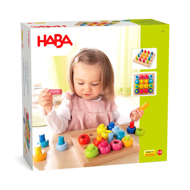 Rainbow Whirls Wooden Sorting Game