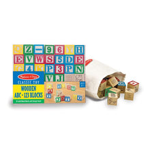 Load image into Gallery viewer, Wooden ABC/123 Blocks