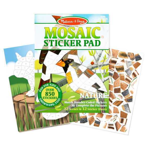 Nature Mosaic Sticker Pad