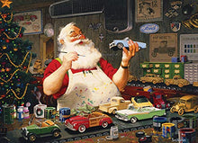 Load image into Gallery viewer, Santa Painting Cars 1000 pc