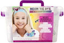 Load image into Gallery viewer, Neon Tie Dye Scrunchie &amp; Headband Keeper Crate