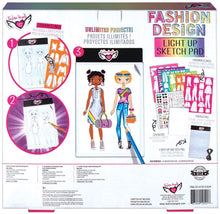 Load image into Gallery viewer, Fashion Design Light Up Sketch Pad