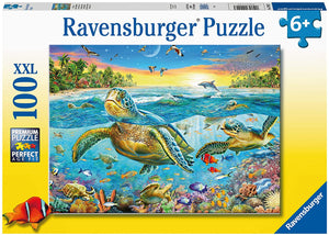 Swim with Sea Turtles 100 pc Puzzle