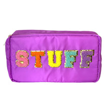 Load image into Gallery viewer, Varsity Collection Nylon Cosmetic Bag