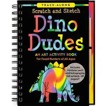 Load image into Gallery viewer, Scratch and Sketch Dino Dudes Art Activity Book