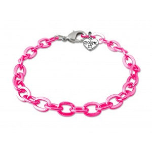 Charm It Pink Chain Bracelet
