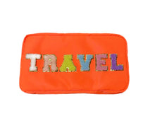 Load image into Gallery viewer, Varsity Collection Nylon Cosmetic Bag