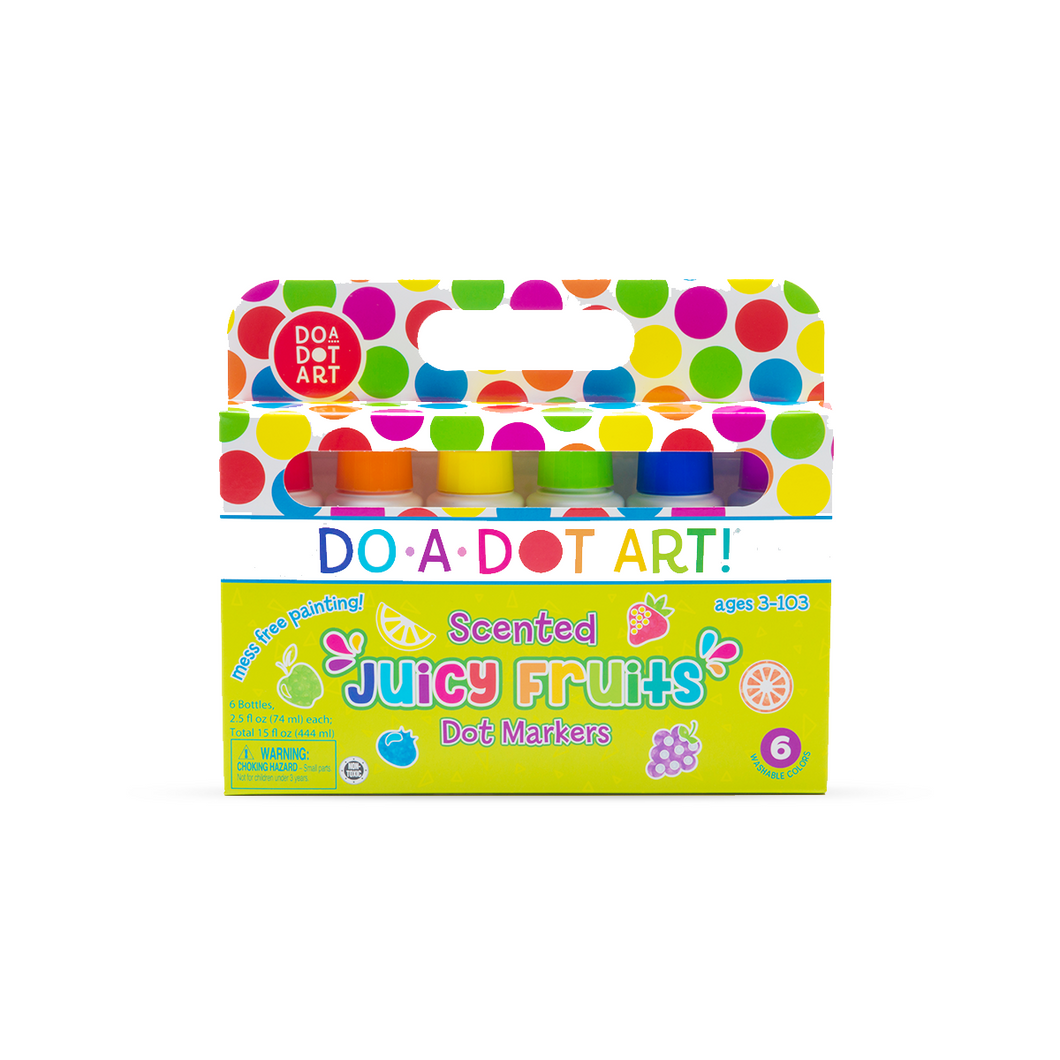 Juicy Fruits Scented 6 Pack Dot Markers
