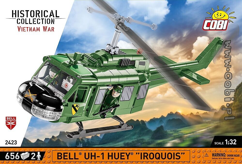 656 pcs HC Vietnam War Bell UH-1-Huey