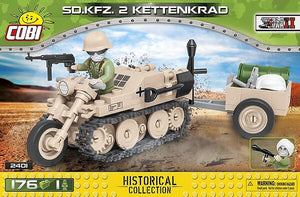 176 pcs Historical Collection WWII S.D.KFZ 2 Kettenkrad