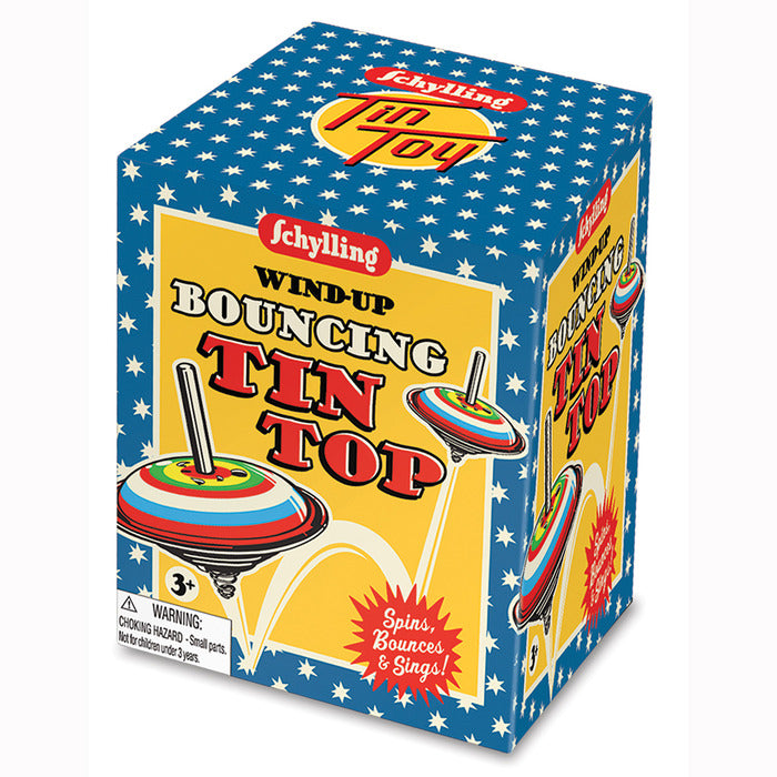 Wind-Up Bouncing Tin Tops